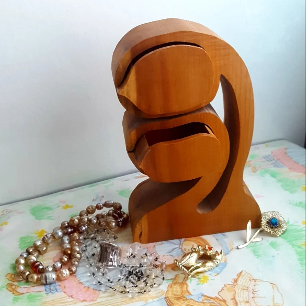 Wooden Trinket Jewelry Box